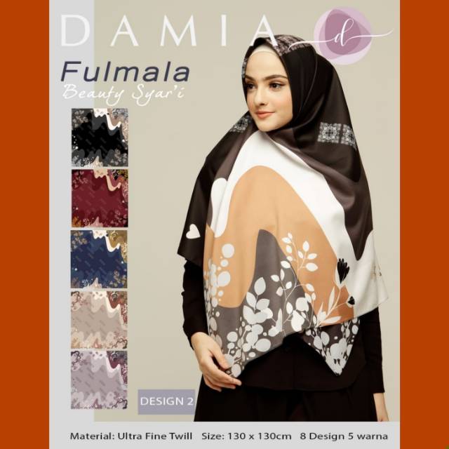 COD Hijab Jilbab Kerudung Segiempat Segi Empat Jumbo Lebar Besar Damia