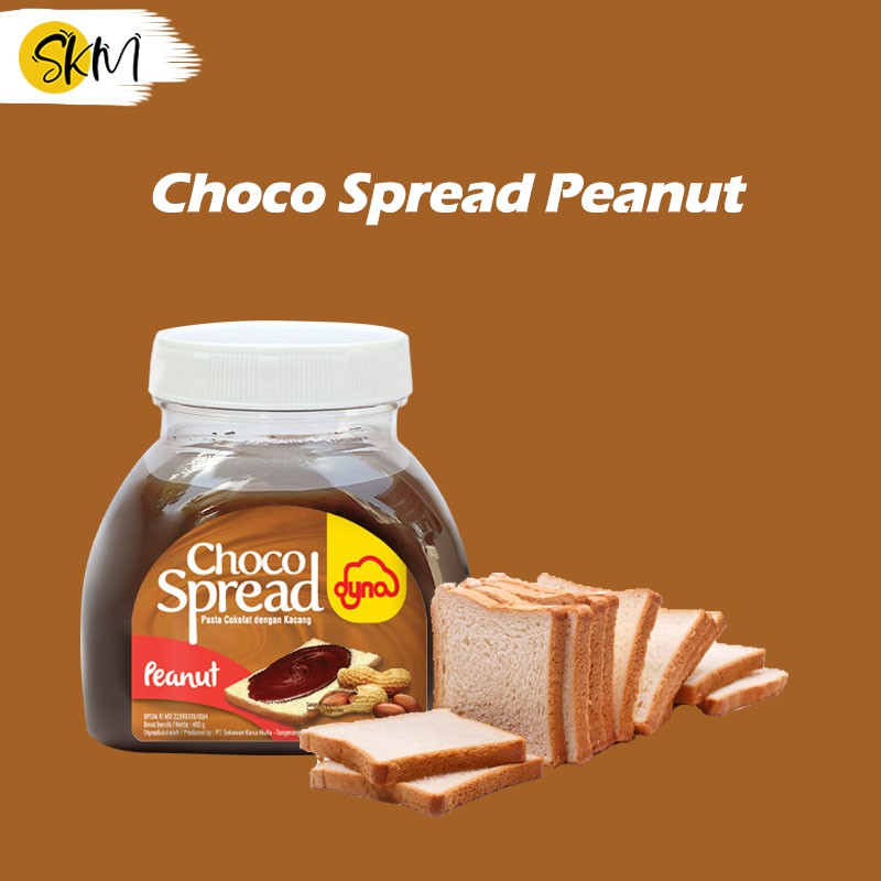 Selai Coklat Kacang 400 gram Dyna Selai Selai Roti Lezat Shopee