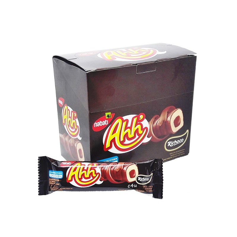Jual Nabati Richoco Ahh Cokelat / Nabati Ah Coklat 20 Pcs | Shopee Indonesia