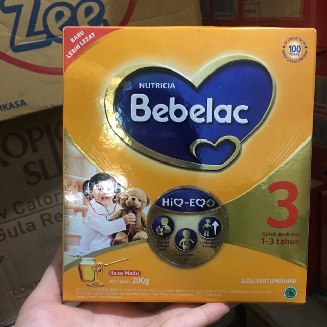 Jual Bebelac 3 Madu / Vanila / Cokelat 200 Gram | Shopee Indonesia