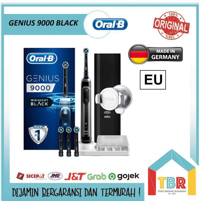 Jual Oral-B Braun Genius 9000 Sikat Gigi Elektrik Smart Electric Toothbrush - Black Eu | Shopee Indonesia
