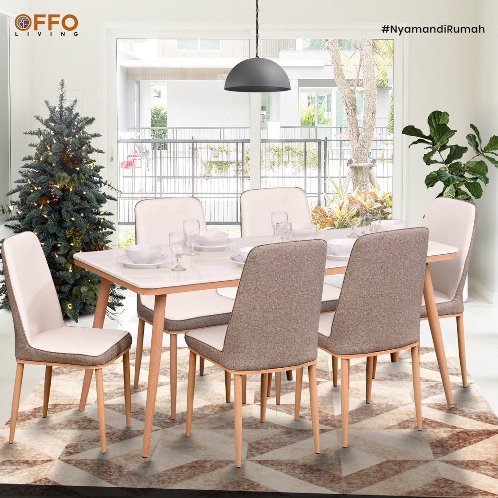 Jual Offo Living Offo Living Meja Makan Dining Table Marble Series