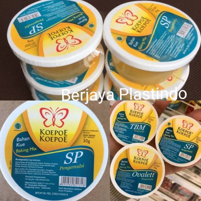 Cake emulsifier/ pengembang kue/ SP KOEPOE2 30gr/ TBM KOEPOE2 30gr/ TBM SP  Koepoe Koepoe | Shopee Indonesia