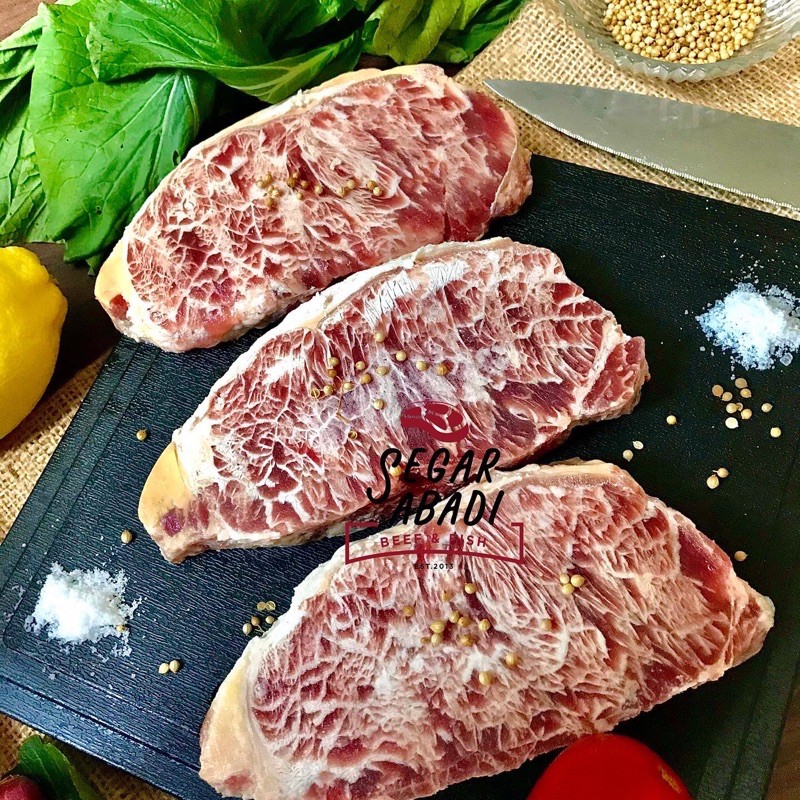 Jual SIRLOIN AUSTRALIAN WAGYU HALAL FRESH FROZEN Shopee Indonesia
