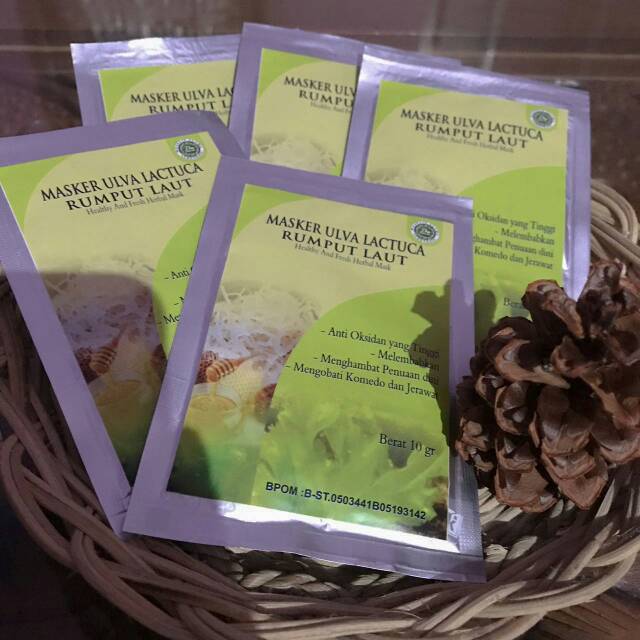 MASKER ULVA LACTUCA RUMPUT LAUT | Shopee Indonesia