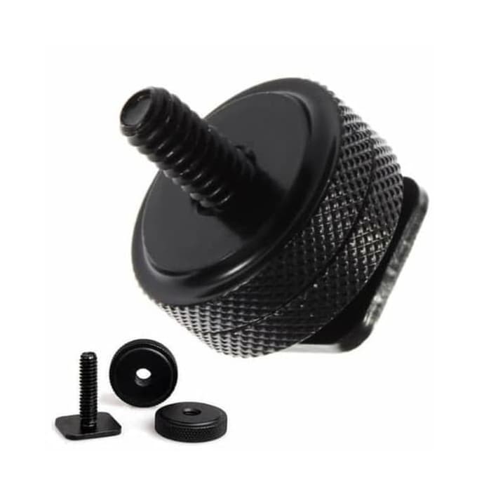 Jual Baut Screw Hot Shoe Double Nut Flash Adapter Holder Screw To 1/4