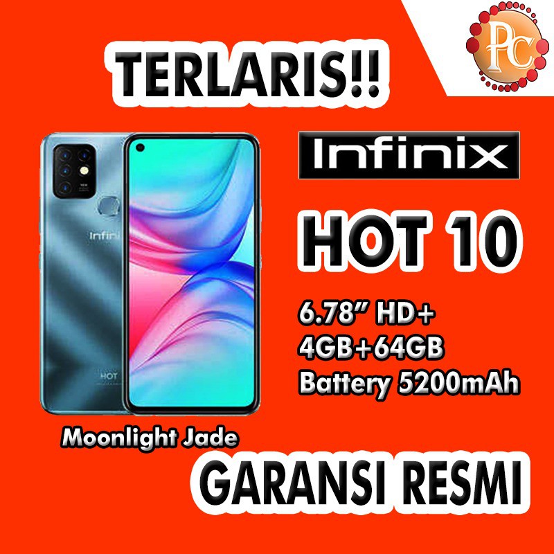 HP INFINIX HOT 10 4/64 RAM 4GB ROM 64GB Shopee Indonesia