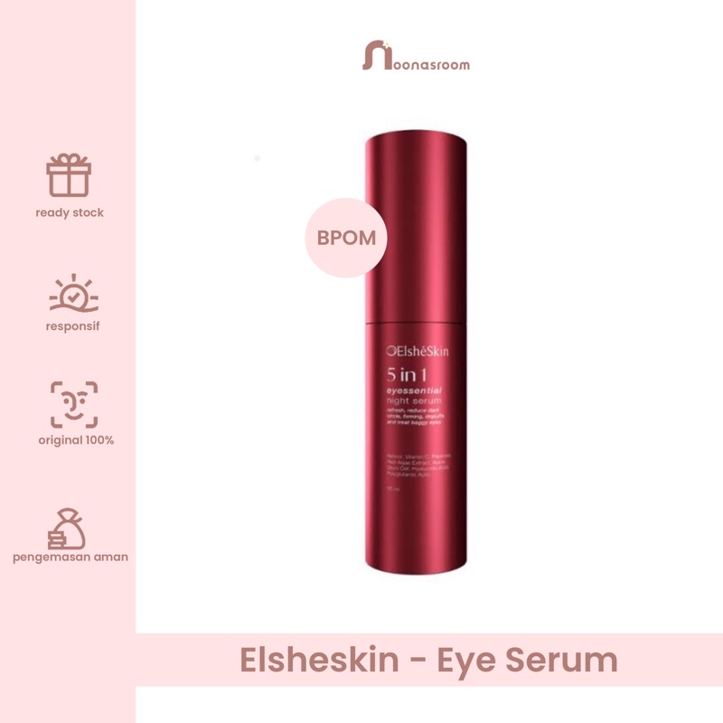 Jual ElsheSkin Eye Serum Eyessential Night cream serum mata panda kerut