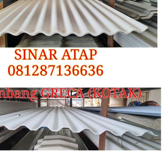 ✩ ATAP UPVC ALDERON RS EF 784cm. GELOMBANG BULAT ROMA PUTIH DOFF ❉ | Shopee  Indonesia