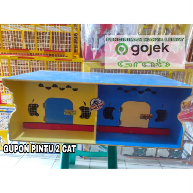 KANDANG PAGUPON GUPON GANDENG DOUBLE CAT BURUNG MERPATI DARA KOLONGAN BALAP  TOMPRANG HIAS | Shopee Indonesia
