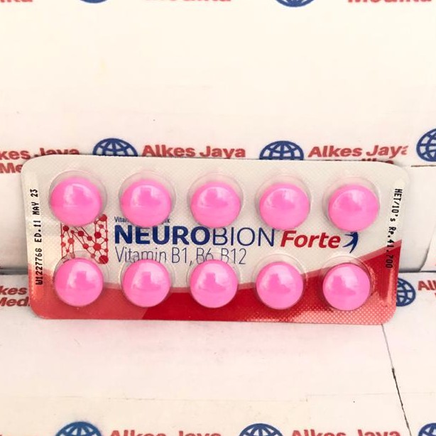 Neurobion Pink Forte 5000mcg Isi 10tablet Multivitamin Shopee Indonesia