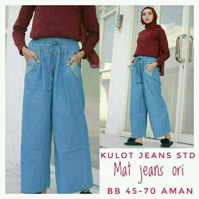 25+ Trend Terbaru Ootd Jeans Kulot Goldu Standlip Gloss