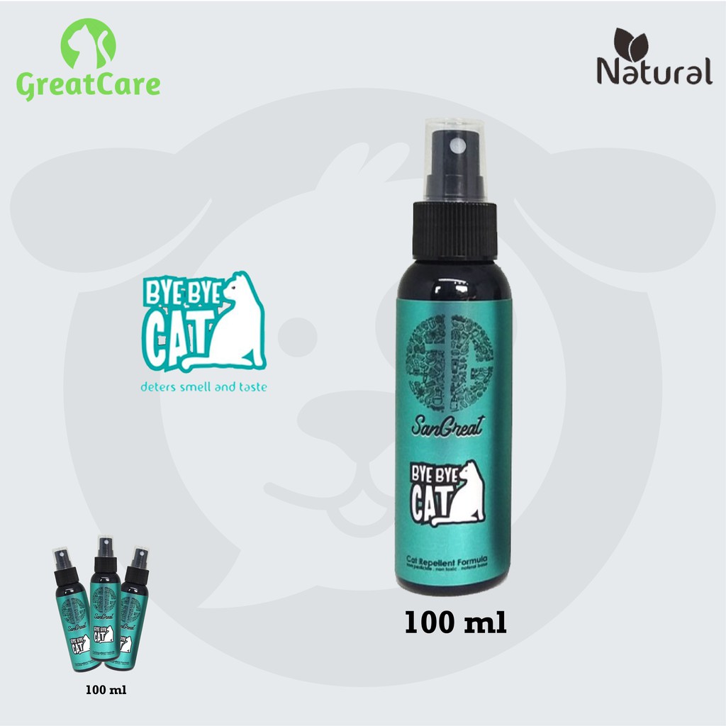 SPRAY PENGUSIR KUCING 100ML / BYE BYE CAT SPRAY / PENGUSIR KUCING TANPA