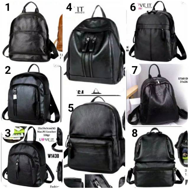 Tas Sekolah Wanita Juwitala, warna solid, hitam