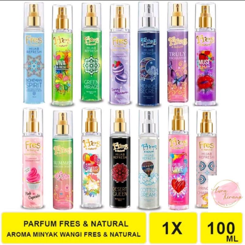 Jual Fress Fres parfum dan natural hijab refresh 100ml Shopee Indonesia