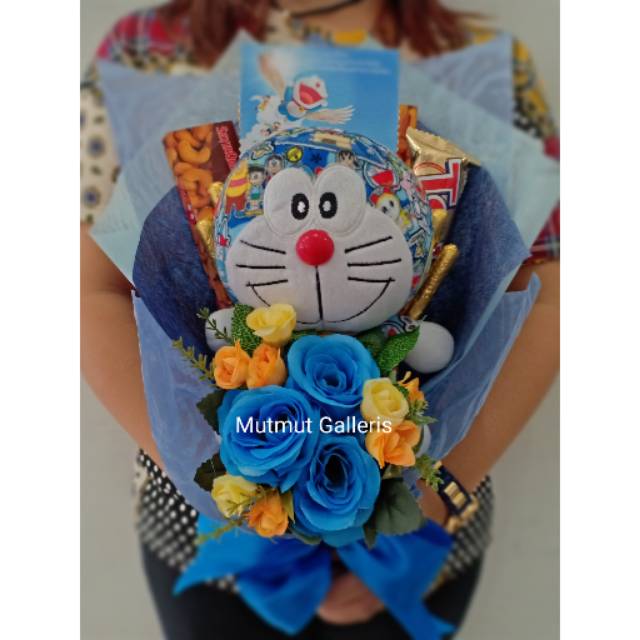 Jual Buket Murah Bunga Coklat Boneka Doraemon Kode 160 Kado Ultah Valentine Wisuda | Shopee Indonesia