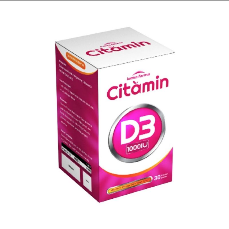Jual Kimia Farma Citamin D3 1000 IU Soft Capsule Vitamin D3 Shopee