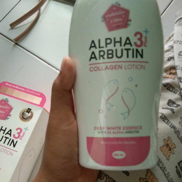 [BPOM] ALPHA ARBUTIN 3 PLUS COLLAGEN WHITENING LOTION , HAND BODY