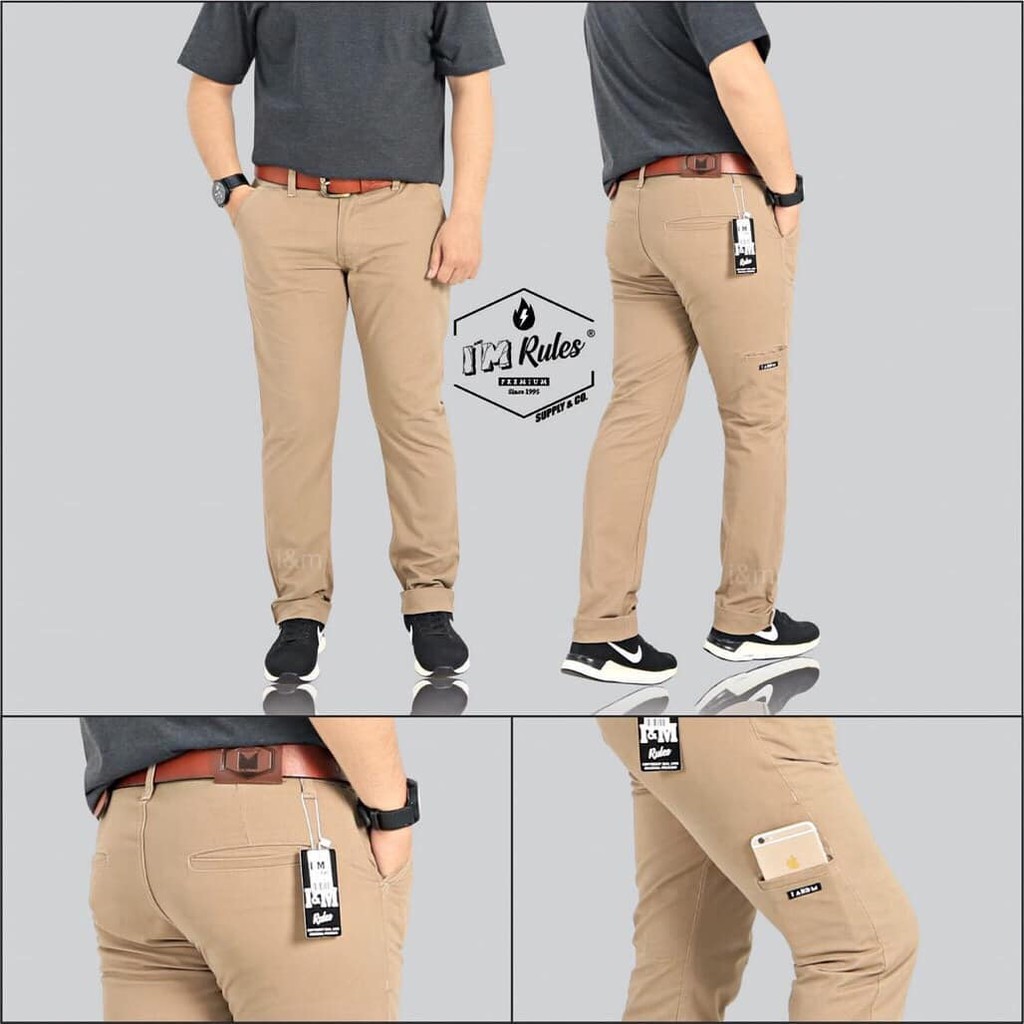 Jual Celana Chino Coklat Muda Uniqlo Pria Panjang | Shopee Indonesia