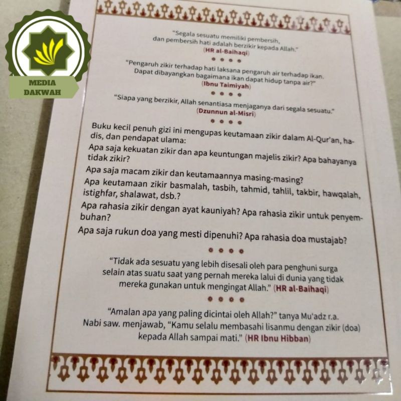 Buku Kekuatan Dzikir Zikir Oleh Mahsun Muhammad | Shopee Indonesia