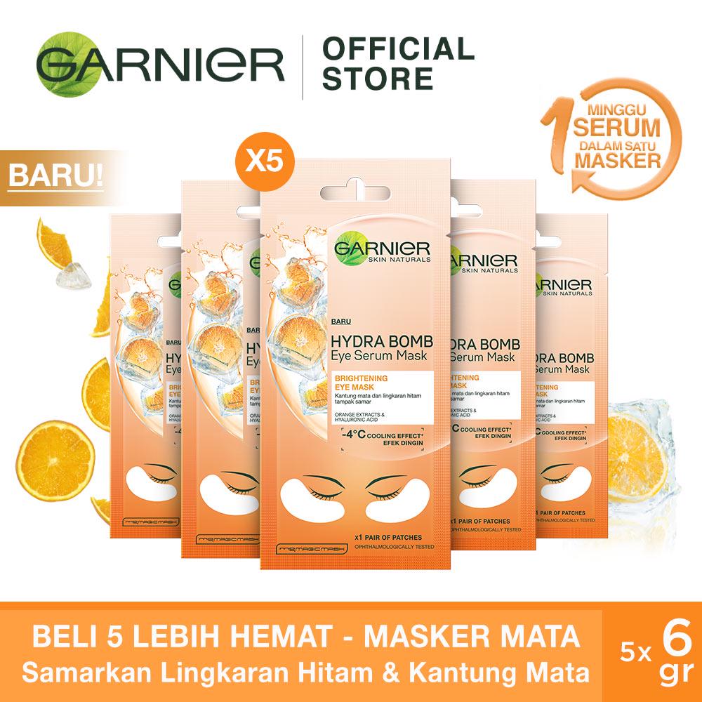 Jual Garnier Hydra Bomb Brightening Eye Mask Serum Skin Care x 5 pcs