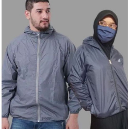 Jaket Running anti UV lipat dan anti airJAKET LARI RUNNING PARASUT pria wanita tipis nyaman