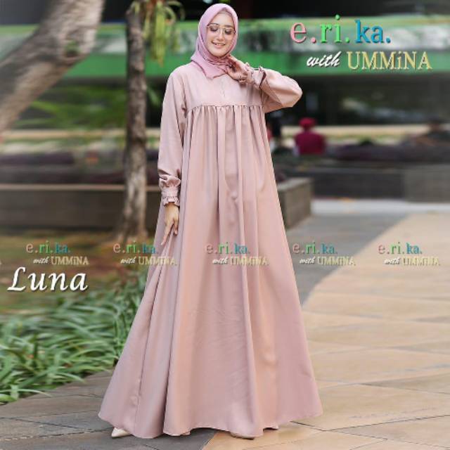 Jual Luna Home Dress Warna Coklat Susu | Shopee Indonesia