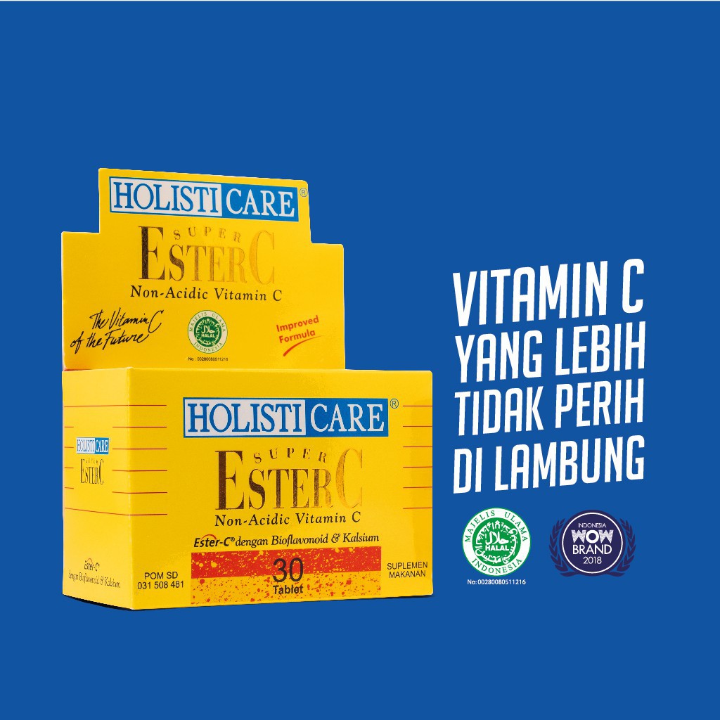 Jual Holisticare Super Ester C 30 / EsterC Kids / BioCalsi / EsterC