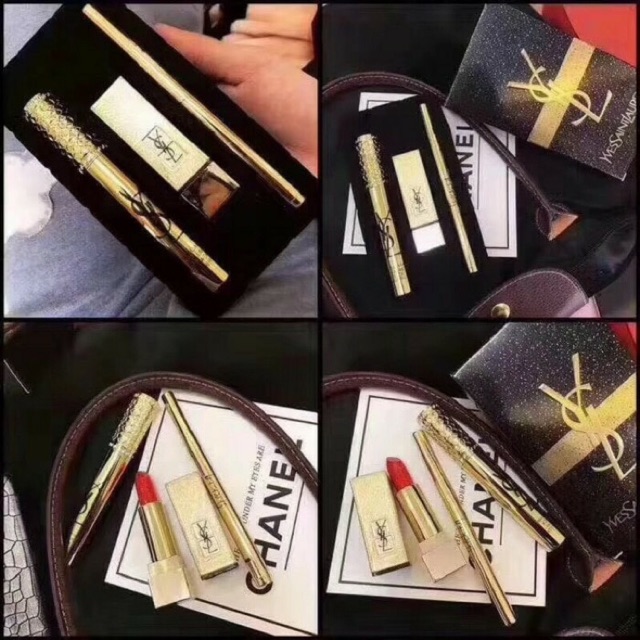 Jual Paket Ysl Make Up Set 3 In 1 Yves Saint Laurent | Shopee Indonesia