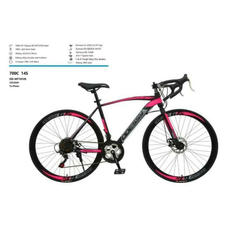 Jual Sepeda Balap Roadbike Odessy Mt 1010 S 700C 14 Speed | Shopee Indonesia