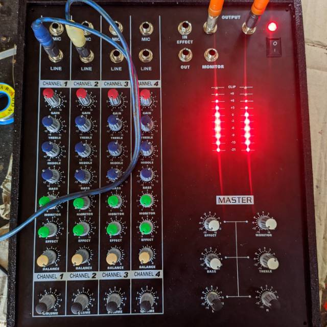 Jual MIXER RAKITAN 4 CHANNEL + EFFECT Indonesia