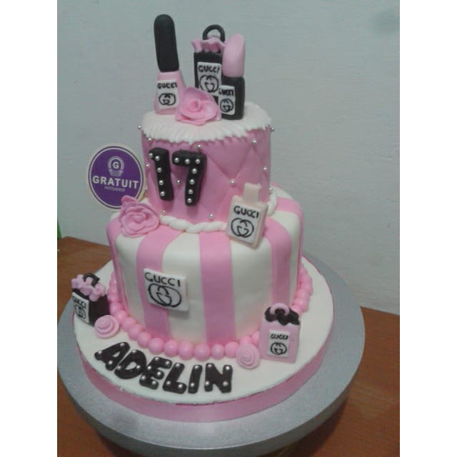 CAKE KUE ULANG TAHUN TEMA MAKE UP 15CM Shopee Indonesia