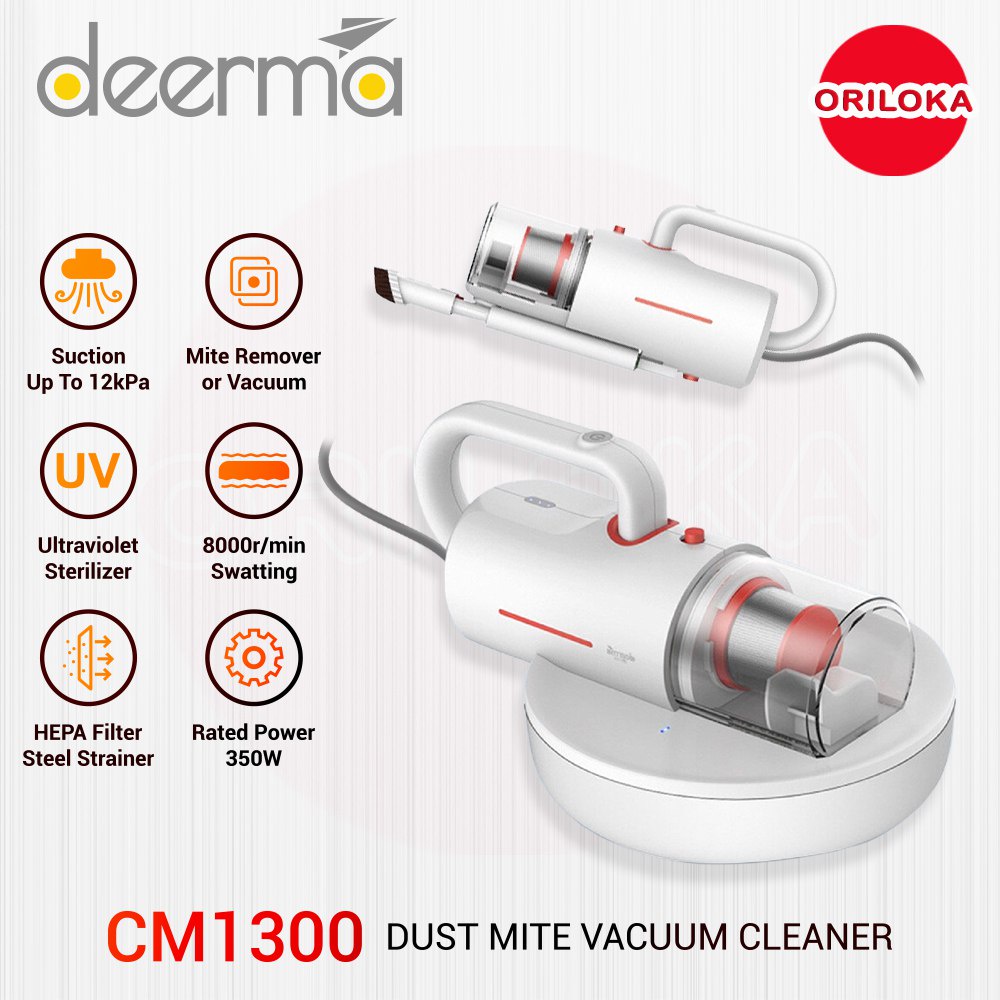 Jual Deerma CM1300 UV Dust Mite Vacuum Cleaner / Vacuum Tungau Resmi