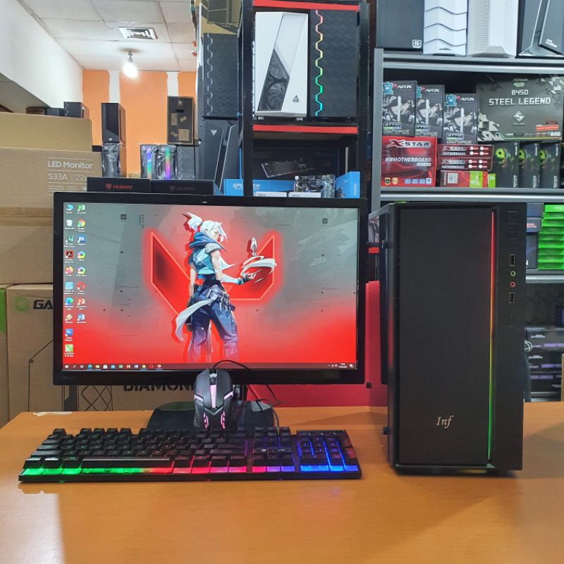 Jual Pc Rakitan Gaming Core I5 Vga 4 Gb/Ram 8 Gb Ssd /Monitor 22 Inch Full  Set | Shopee Indonesia