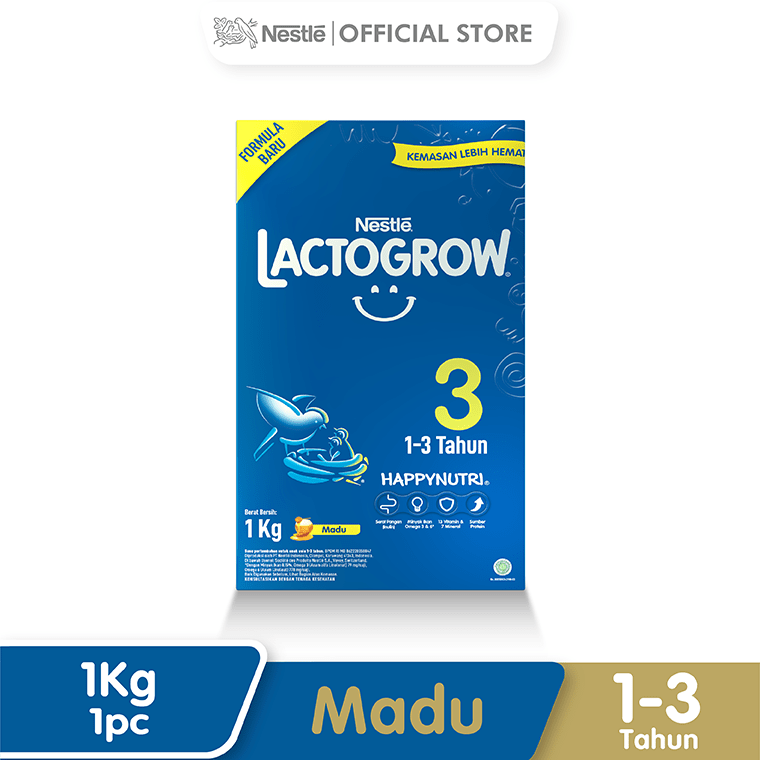 Nestle Lactogrow 3 Susu Pertumbuhan Rasa Madu 13 Tahun
