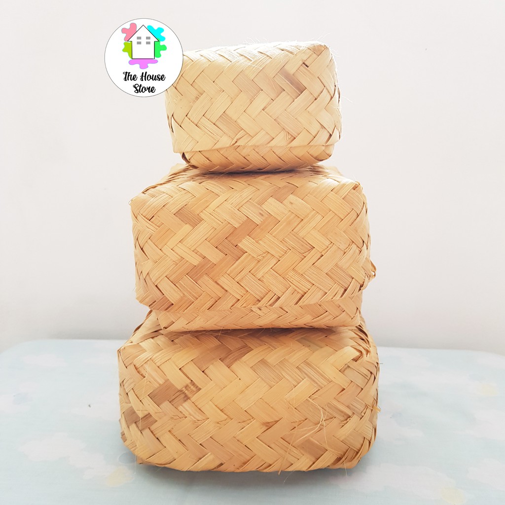 WADAH / TEMPAT KUEMAKANAN dari anyaman BAMBU BESEK