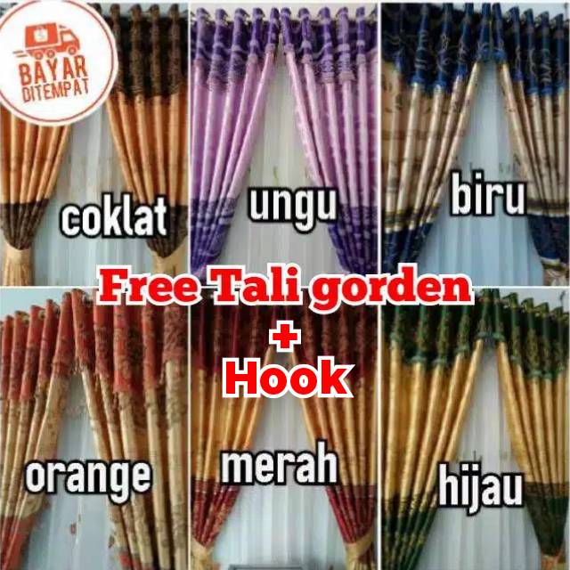 LENYS gorden prada/korden jendela rumah/horden/korden/hordeng/prada