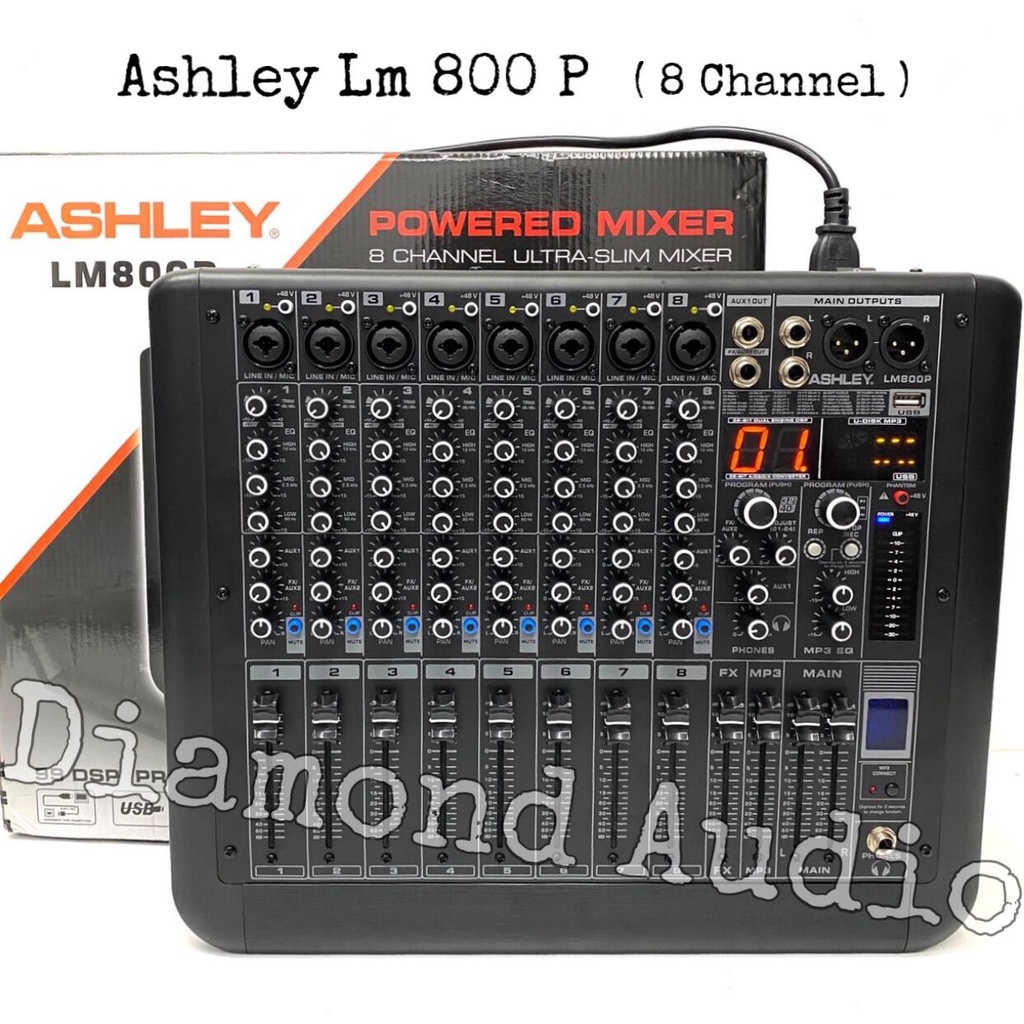 Jual Power Mixer Ashley Lm800 P Usb Bluetooth Original Mixing 8 Channel