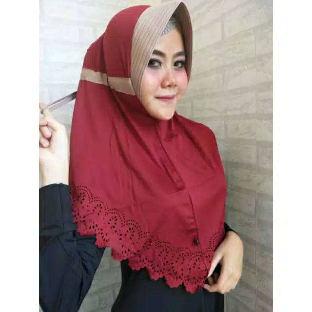 Jilbab Instan Bergo Chic safa pet Antem anti Tembem Bahan Jersey Zoya