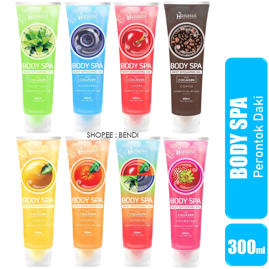 Hanasui Body Spa Body Exfoliating Gel Series 300 ml Shopee Indonesia
