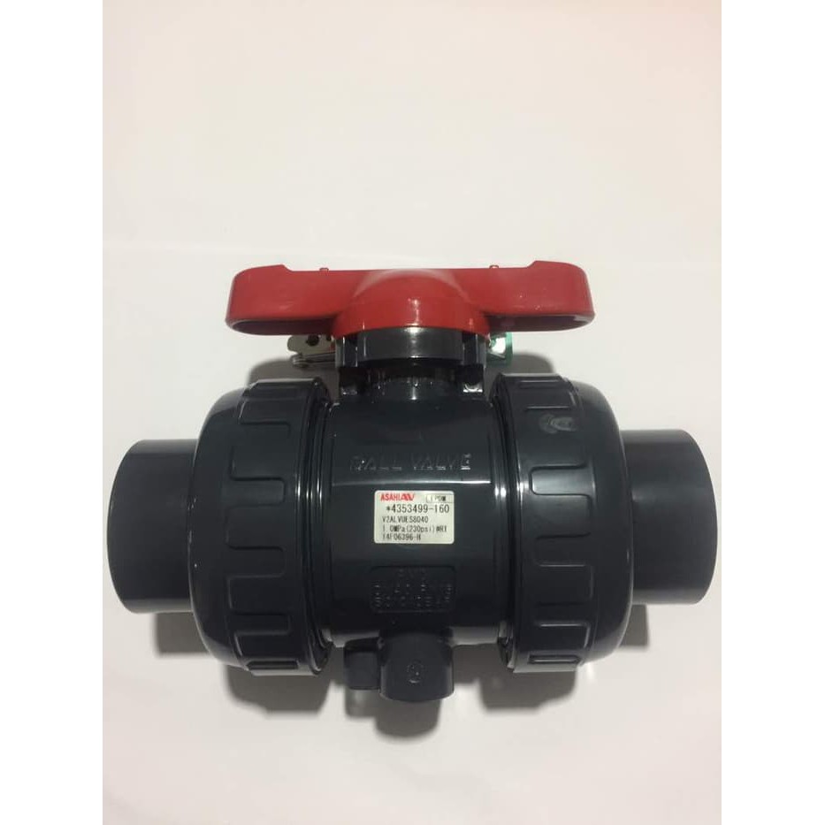 Ball Valve 11/2" PVC, ASAHI AV Type 21 (ANSI STANDARD) Shopee