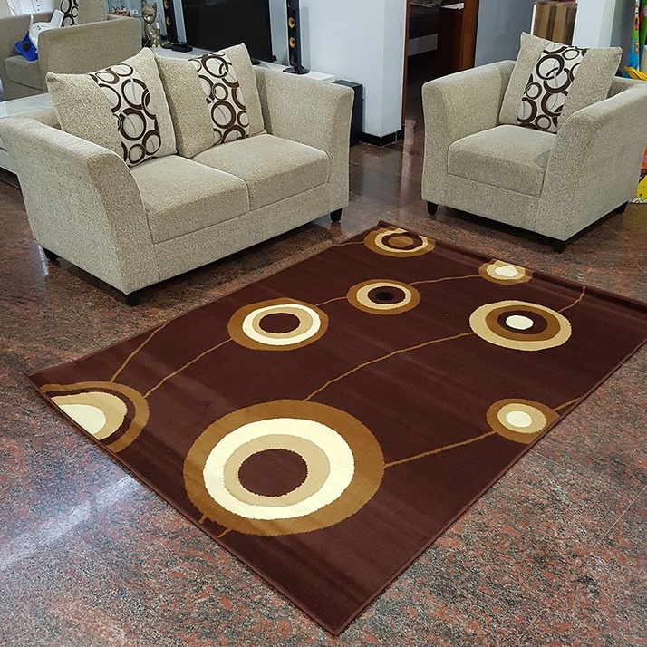 Jual Nk Karpet Permadani Moderno Ukuran 160X210 Warna Coklat Tua Dark Brown | Shopee Indonesia