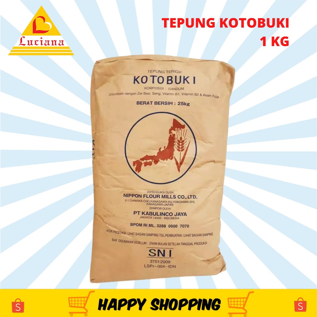 Tepung Kotobuki Terigu Protein Rendah Import Dari Jepang 100 ASLI