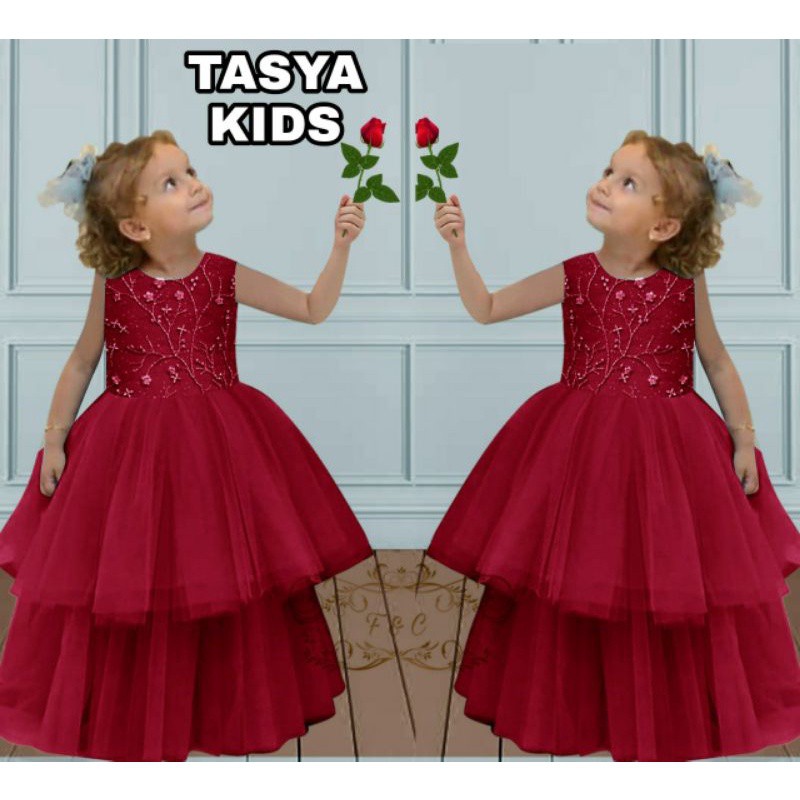 Jual Dress Princess Anak Trendy Terbaru Kekinian 2022 Dress Tasya Kid