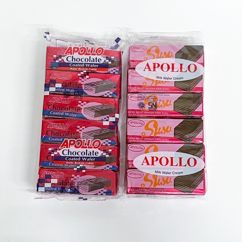 Jual Apollo Wafer (Coklat & Susu) Isi 12 | Shopee Indonesia