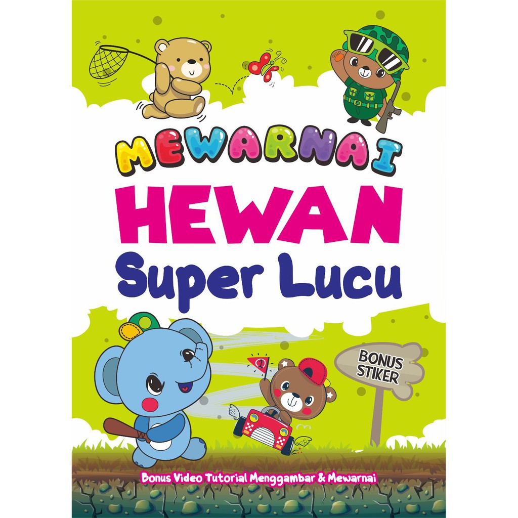 BUKU MEWARNAI ANAK : MEWARNAI HEWAN SUPER LUCU | Shopee Indonesia