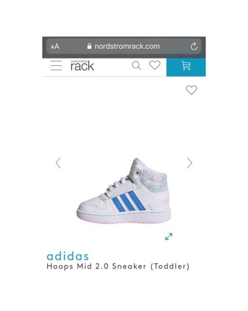 Jual Adidas Hoops Mid 2.0 (Toddler) | Shopee Indonesia