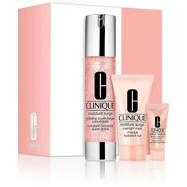 Jual Clinique Moisture Surge Hydrating Supercharged Concentrate Overnight Mask Eye 96 Hour Hydro Set | Shopee Indonesia