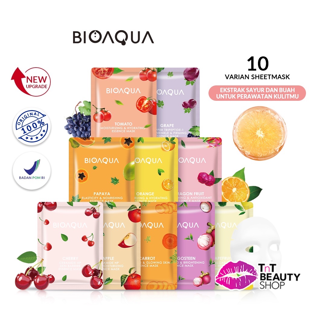 Jual BIOAQUA Masker Sheet Mask Vegetables and Fruits Series Natural