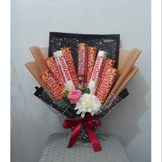 Jual Buket Coklat Silverqueen / Chunky Bar /Buket Snack | Shopee Indonesia